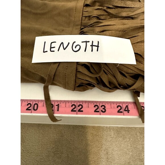 Ana Womans Fringe Vest Size XL Western Festival Beachy Boho Y2K Equestrian - Picture 6 of 12